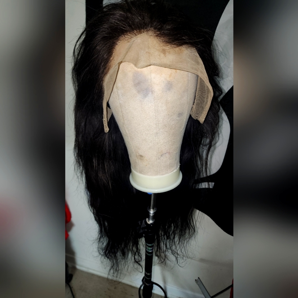 28 inch human hair wig